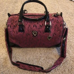 Diane von furstenberg tote travel bag pink hearts